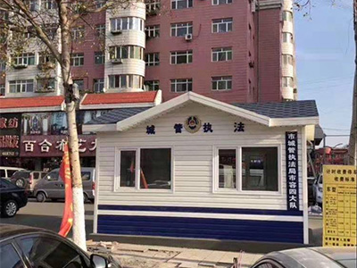 金屬雕花板崗亭
